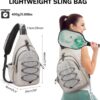 G4Free Pickleball Bag, Crossbody Sling Bag for Men Women, Pickleball Backpack, Pickle Ball Paddle Bag Gifts for Sports