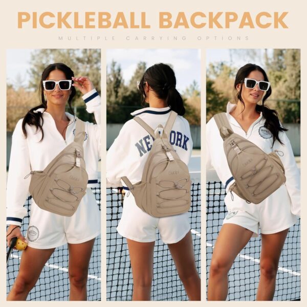 Sucipi Pickleball Backpack for Women - Lightweight Sling Bag for Pickleball and Padel Lovers