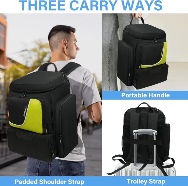 Pickleball Bag for Men and Women, Pickleball Backpack Fits 4 Paddles, Pickleball Equipment Bag with Shoe Compartment