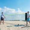 VEVOR Badminton Net, Height Adjustable Volleyball Net, 606 x 155 x 103 cm, Foldable Pickleball Net, Tennis Net Set with Poles, Stand, Bag, Rackets, Nylon Shuttlecocks, Badminton Net Set