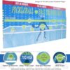 Luqeeg Pickleball Training Pad, Wall Mounted Pickleball Trainer, Portable Pickleball Practice Rebounder Training Aid, with Multiple Target Zones for Indoor and Outdoor Training Court