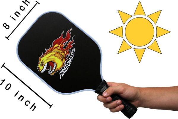 LED Rechargeable Light up Pickleball Paddle Set by FireBomb™