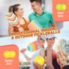 Pickleball Paddles Set of 4, USAPA Approved Premium Wood Pickleball Set with 4 Pickleball Balls and 1 Carry Bag Pickleball Rackets with Ergonomic Cushion Grip for Women Youth