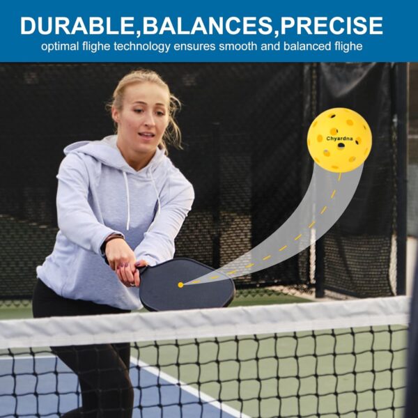 Outdoor Pickleball Balls |Meet USAPA Official Requirement | Perfectly Balanced,Durable
