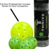 Thrive Fast Hands Mini Pickleball Ball - Quicker Reaction Training Aid for Hands, Paddle Control, and Coordination - Great for Pickleball Drills - Includes 3 Balls and Tube