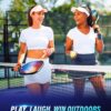 Hicober for Pickleball Paddles Set of 2,USAPA Approved Pickleball Rackets with 6 Balls,Fiberglass Surface Paddles for Men and Women