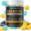 Creatine Monohydrate Gummies for Men & Women-5g of Creatine Monohydrate per Serving - Sugar Free,Vegan,Blueberry Pineapple Flavor, 120 Count