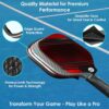JP WinLook Premium Pickleball Paddles Set – USAPA Pickleball Set - Graphite Carbon Fiber Rackets for Women & Men and Balls for Indoor or Outdoor Play - Racquets, Pickleballs & Carry Bag