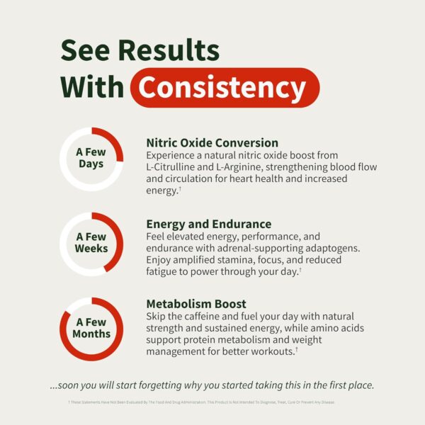 Snap Supplements Nitric Oxide Booster Supplement with L Arginine and L Citrulline Essential Amino Acids and Ginseng Root, Energy, Heart Health, Muscle Growth & Circulation Support, 60 Capsules