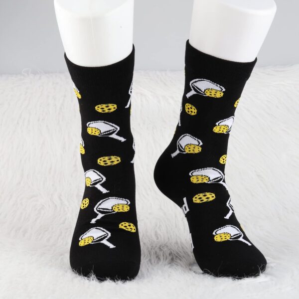 MBMSO 2 Pairs I'd Rather Be Playing Pickleball Socks - Novelty Gifts for Pickleball Lovers and Players