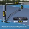 Pickleball Net, 22FT Portable Pickleball Net for Driveway, All-Weather Outdoor/Indoor Tournament-Grade Pickleball Net System with Carry Bag, Ideal for Competitive and Recreational Play