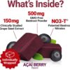 Force Factor Total Beets Blood Pressure Support Supplements with Beet Powder, Great-Tasting Beets Chewables for Heart-Healthy Energy, and Increased Nitric Oxide, 60 Chews