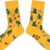 Funny Novelty Pickleball Socks for Adults - Pickle Ball Gifts Colorful Unisex Crew Length One Size Socks