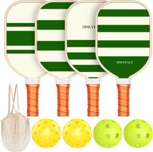 Pickleball Paddles Set USAPA Approved, Lightweight and Durable with Unique Design, USAPA Approved Pickleball Paddles Set of 4, 4 Pickleball Balls, Pickleball Bag, Pickleball Paddles (Dream)