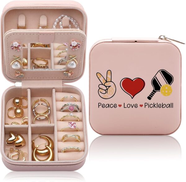Pickleball Gifts for Women, Pickleball Player Jewelry Box, Best Gifts for Pickleball Lover, Pickleball Lover Accessories Jewelry Case Organizer Gift for Women