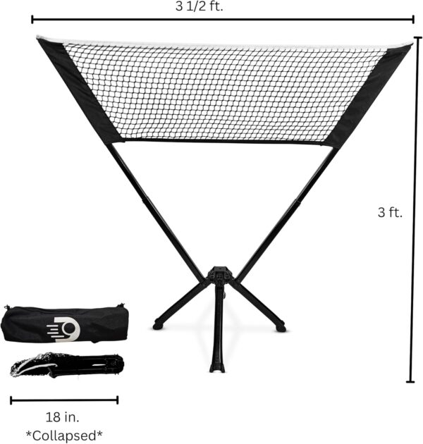 Dinkaroo™ Mini Portable Pickleball Net – Pop-Up Practice Net for Dinks, Volleys & Warm-Ups – Lightweight, Compact, and Travel-Ready (Patent Pending)