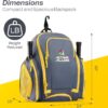 Pickleball Backpack - Durable Sling Bag for Men & Women, Holds 2-4 Paddles, with Fence Hook, Shoe Compartment & Water Bottle Holder