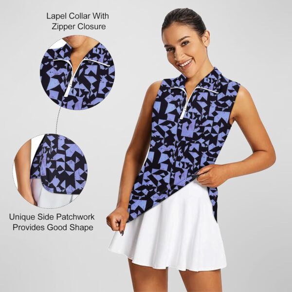 Koscacy Womens Golf Shirts Tank Tops for Women 2025 Loose Fit Sleeveless with Collar Yoga Athletic Running Shirts
