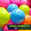 Sukeen Outdoor Pickleball Balls 40 Holes, High Bounce True Flight Pickleball Ball, High Visibility Outdoor Pickleballs, High Elasticity Pickle Balls with Mesh Bag