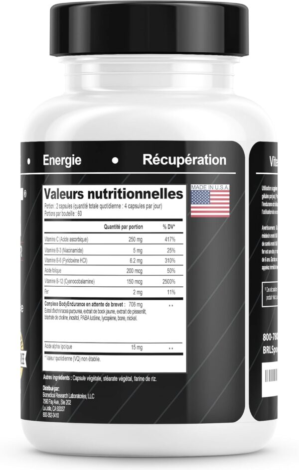 Natural Blood Builder Iron Supplement. RBC Support Made in USA with Echinacea & Dandelion Root helping VO2 Max, Energy, Endurance (1-Pack)