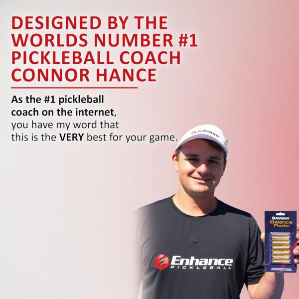 Enhance Pickleball Balance Pods, Tungsten Tape for Pickleball Paddles, Premium Quality Lead Tape Alternative for Pickleball Paddles, Easy Application Pickleball Paddle Weights, Gold
