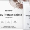 THORNE - Whey Protein Isolate - 21 Grams of Easy-to-Digest Whey Protein Powder - NSF Certified for Sport - Chocolate - 14.79 Ounces - 14 Packets