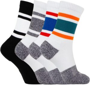 ja vie JAVIE Performance Sports Crew Socks for Men & Women, Breathable Moisture-Wicking Pickleball Athletic Seamless Socks