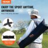 VEVOR Badminton Net, Height Adjustable Volleyball Net, 606 x 155 x 103 cm, Foldable Pickleball Net, Tennis Net Set with Poles, Stand, Bag, Rackets, Nylon Shuttlecocks, Badminton Net Set