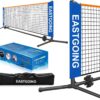 Eastgoing 10 ft Mini Portable Soccer Tennis Net | Pickleball Net System with Carrying Bag for Driveway Backyard. Easy Assemble Beach Tennis Net | Tennis Practice for Indoor and Outdoor