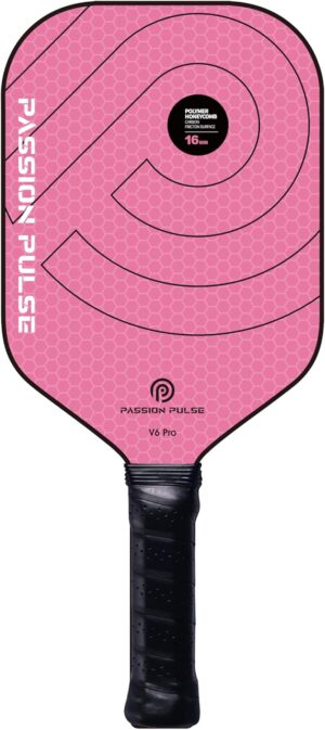 Pickleball Paddles 2025,Raw Carbon Fiber Surface（CFS） 16mm T700 High Grit & Spin, Pro Pickle Ball Paddles Designed for Ultimate Spin & Consistency