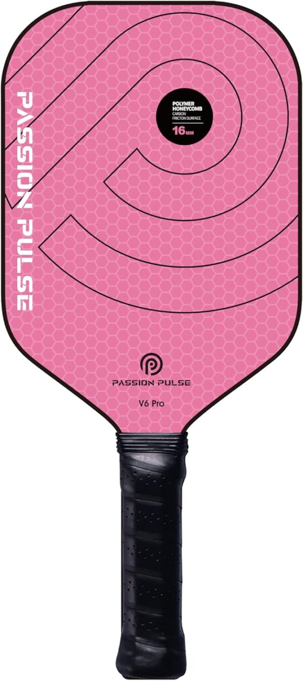 71cDCaPQ8CL._AC_SL1500_.jpg Pickleball Paddles 2025,Raw Carbon Fiber Surface(CFS) 16mm T700 High Grit & Spin, Pro Pickle Ball Paddles Designed for Ultimate Spin & Consistency