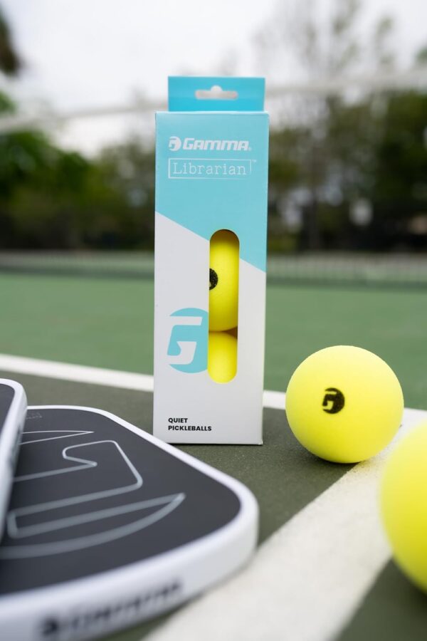 GAMMA Librarian Foam Balls for Pickleball Practice With True Bounce on All Surfaces - USAP Quiet Approved, Noise Reducing for Parks, HOA - Indoor & Outdoor Play
