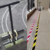 Hand-Push Tape Sticking Machine, Pickleball Court Marking Kit, Basketball Lines for Driveway, Concrete, Asphalt, Backyard with Circle Drawing to