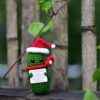 Funn Crochet Pickles 1 Pcs with Affirmations Cards for Inspirational Novelty Good Luck Gifts and Party Decorations (KK-CKD04-PICKLE-UN)