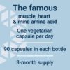Life Extension Taurine, Pure Taurine Amino Acid Supplement, Heart, Liver and Brain Health, Longevity, Muscle and Exercise, 1000 mg dose, Non-GMO, Gluten-Free, Vegetarian, 90 Vegetarian Capsules