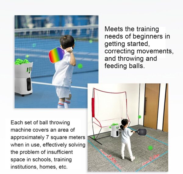 Portable Pickleball Thrower, Mini Pickleball Ball Machine, 25 Pieces Ball Capacity, APP Intelligent Control, 25-70° Serve Angle Adjustable, for Beginners