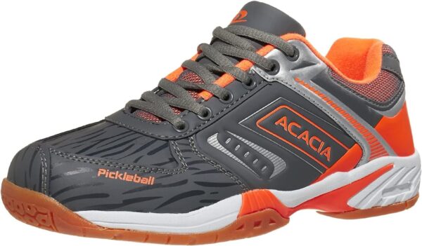 ACACIA HYPERSHOT Pickleball Shoes Grey/Orange, 8