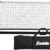Franklin Sports Official Size Pickleball Net - 22' Foot Outdoor Pickleball Net for Regulation Court - Semi-Portable Aluminum Construction + Carry Bag for Driveway, Backyard + More