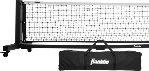 Franklin Sports Official Size Pickleball Net - 22' Foot Outdoor Pickleball Net for Regulation Court - Semi-Portable Aluminum Construction + Carry Bag for Driveway, Backyard + More