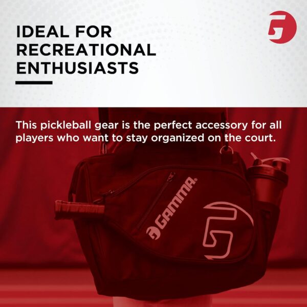 GAMMA Sports Tour Tote Bag, Pickleball Bag for Pickleball Paddles, Gear, and Clothes, Black