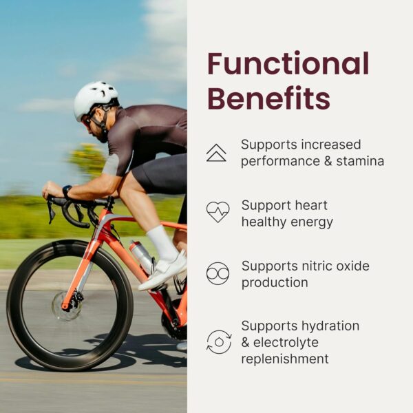 HumanN SuperBeets Sport Endurance Pre Workout Powder – NSF Certified – Nitric Oxide Supplement – Caffeine, Creatine & Stimulant Free Energy – Wild Cherry Flavor, 20 Servings
