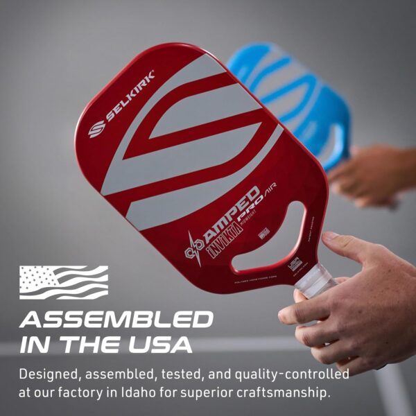 Selkirk Sport Amped Pickleball Paddle | Assembled in The USA | Amped Control or Amped Pro Fiberglass Pickleball Paddle | Unrivaled Precision & Control