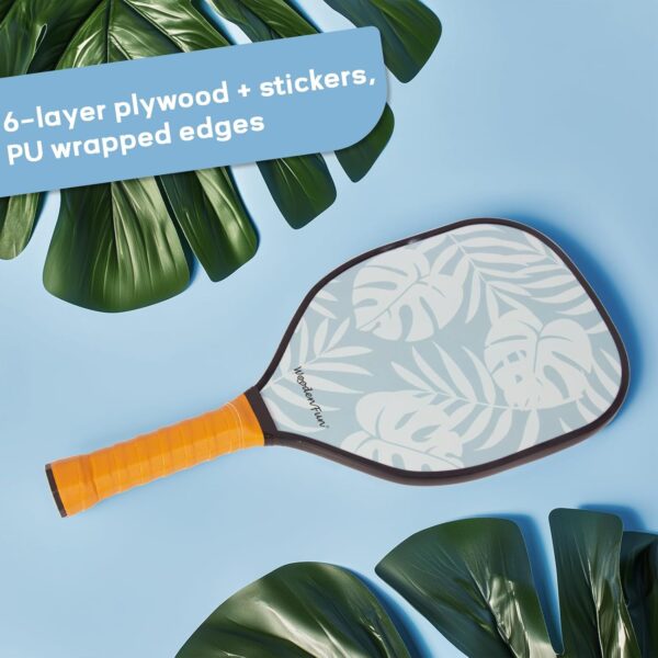 Pickleball Paddles Set of 2, USAPA Approved Pickleball Set with 4 Pickleball Balls, Gifts for Men Women Beginners