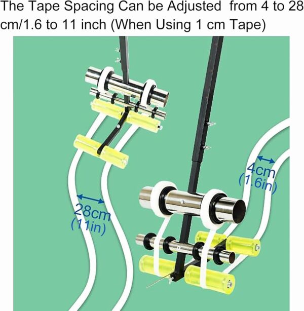 Masking Tape Applicator Floor Tape Applicator Court Line Tape Machine Pickleball Lines for Outdoor Court Parking Lot Striping Machine