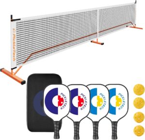 Portable Pickleball Net - 22 FT USAPA Regulation Size, Applies to Indoor & Outdoor & Driveway, Pickle Ball Net System with Carrying Bag