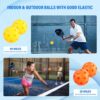 Pickleball Paddles Set of 2,USAPA Approved, Fiberglass Surface Pickleball Set, Polypropylene Honeycomb Core, Anti-Slip Sweat-Absorbing Grip,Portable Carry Bag,Have Fun Together