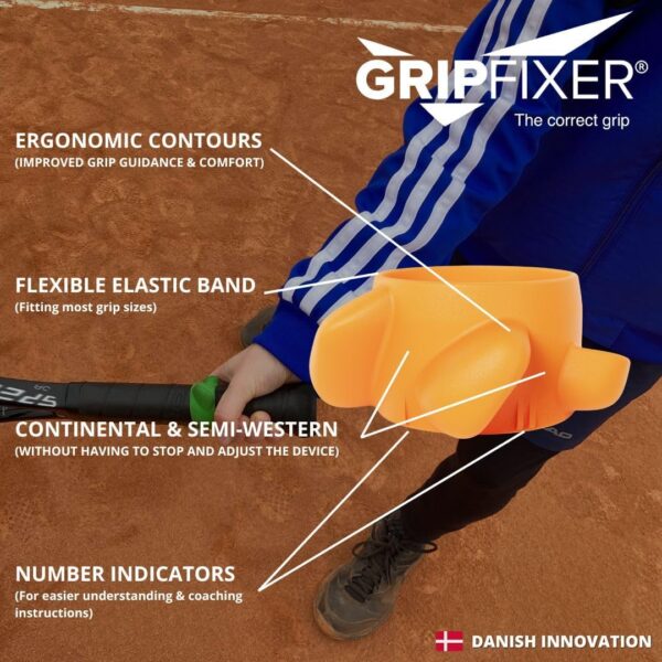Tennis | Ensures The Correct Grip | The Ultimate Training Equipment & Teaching aid | Danish Innovation