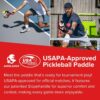 Peacemaker Pickleball Paddle – USAPA Approved, T700 Carbon Fiber, Patented Slopehandle, Honeycomb Core, Friction Paint, Edgeless Design, Thermoformed, Deluxe Carry Case