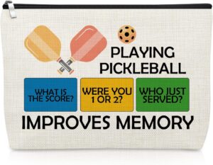 Pickleball Gifts for Women Makeup Bag Pickleball Lover Gifts for Sister Daughter Friend Cosmetic Bag Graduation Friendship Birthday Present for Sport Player Coworker Team Mom Travel Cosmetic Pouch