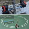 Playing Field Line Striping Machines, with Drawing Circle Kit, Floor Tape Applicator, Pickleball Court Marking Kit for Driveway, Asphalt Or Concrete, Basketball Courts, Road Warning,45cm (45cm)